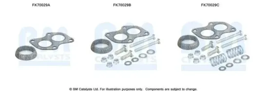 Montagesatz, Abgasrohr BM CATALYSTS FK70029 Bild Montagesatz, Abgasrohr BM CATALYSTS FK70029