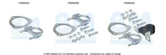 Montagesatz, Katalysator BM CATALYSTS FK80025 Bild Montagesatz, Katalysator BM CATALYSTS FK80025