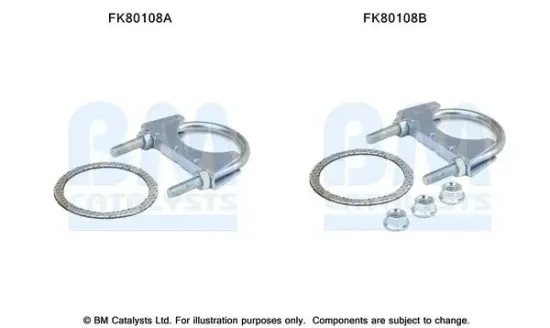 Montagesatz, Katalysator BM CATALYSTS FK80108 Bild Montagesatz, Katalysator BM CATALYSTS FK80108