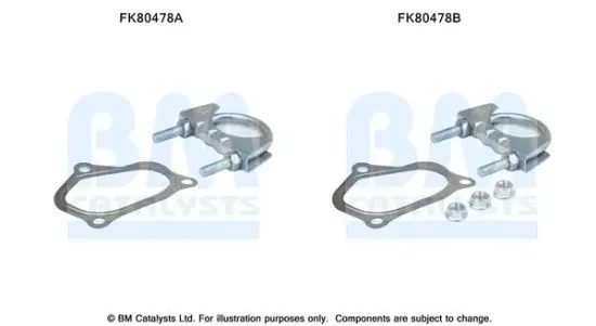 Montagesatz, Katalysator BM CATALYSTS FK80478 Bild Montagesatz, Katalysator BM CATALYSTS FK80478