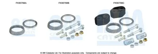 Montagesatz, Katalysator BM CATALYSTS FK90798 Bild Montagesatz, Katalysator BM CATALYSTS FK90798