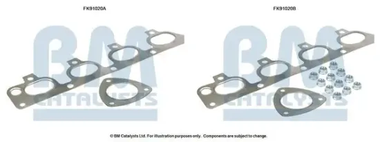 Montagesatz, Katalysator BM CATALYSTS FK91020 Bild Montagesatz, Katalysator BM CATALYSTS FK91020