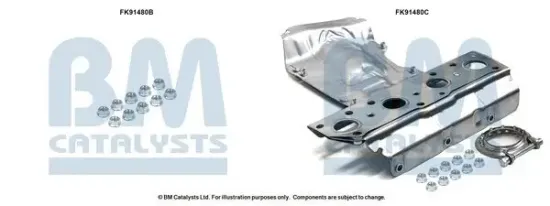 Montagesatz, Katalysator BM CATALYSTS FK91480 Bild Montagesatz, Katalysator BM CATALYSTS FK91480