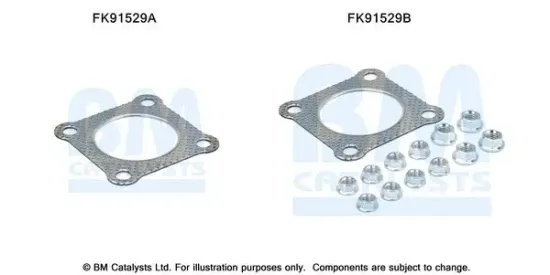 Montagesatz, Katalysator BM CATALYSTS FK91529 Bild Montagesatz, Katalysator BM CATALYSTS FK91529