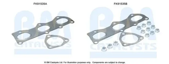 Montagesatz, Katalysator BM CATALYSTS FK91535 Bild Montagesatz, Katalysator BM CATALYSTS FK91535