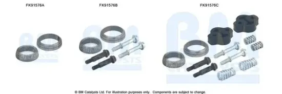 Montagesatz, Katalysator BM CATALYSTS FK91576 Bild Montagesatz, Katalysator BM CATALYSTS FK91576