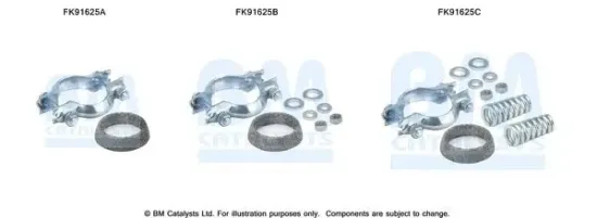 Montagesatz, Katalysator BM CATALYSTS FK91625 Bild Montagesatz, Katalysator BM CATALYSTS FK91625