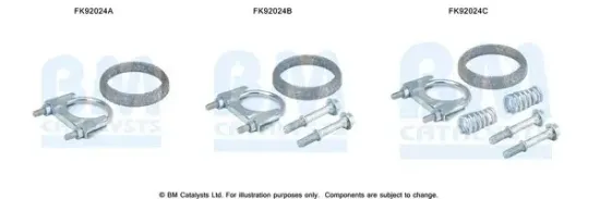 Montagesatz, Katalysator BM CATALYSTS FK92024 Bild Montagesatz, Katalysator BM CATALYSTS FK92024