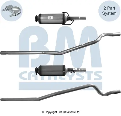 Ruß-/Partikelfilter, Abgasanlage BM CATALYSTS BM11019 Bild Ruß-/Partikelfilter, Abgasanlage BM CATALYSTS BM11019