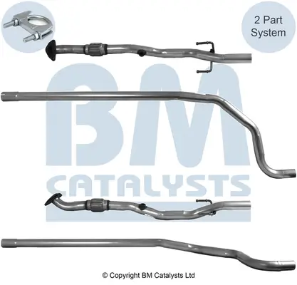 Abgasrohr mitte BM CATALYSTS BM50156