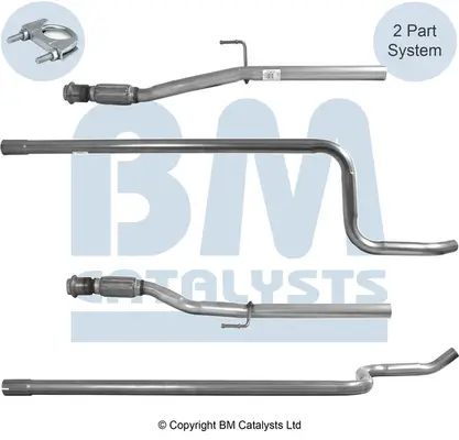 Abgasrohr Mitte BM CATALYSTS BM50249 Bild Abgasrohr Mitte BM CATALYSTS BM50249