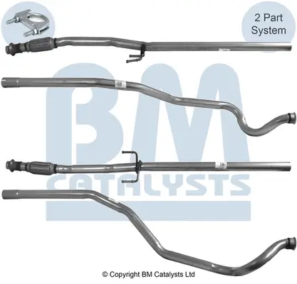 Abgasrohr Mitte BM CATALYSTS BM50489