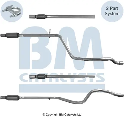 Abgasrohr Mitte BM CATALYSTS BM50590