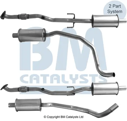 Abgasrohr Mitte BM CATALYSTS BM50969