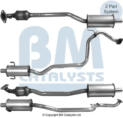 Katalysator hinten BM CATALYSTS BM91987H