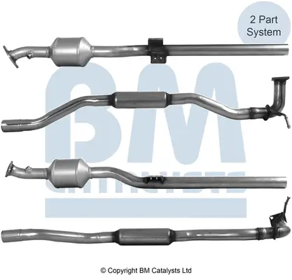 Katalysator hinten BM CATALYSTS BM92096H Bild Katalysator hinten BM CATALYSTS BM92096H