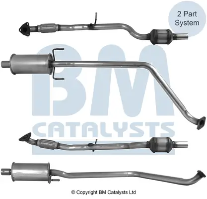 Katalysator hinten BM CATALYSTS BM92961H Bild Katalysator hinten BM CATALYSTS BM92961H