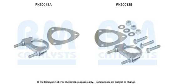 Montagesatz, Abgasrohr BM CATALYSTS FK50013 Bild Montagesatz, Abgasrohr BM CATALYSTS FK50013