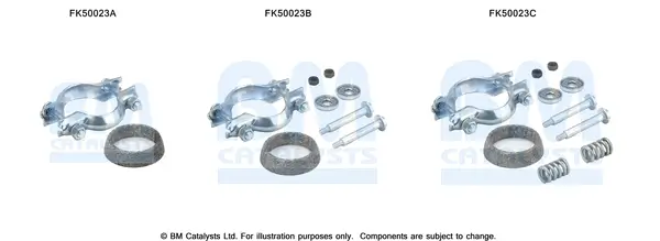 Montagesatz, Abgasrohr BM CATALYSTS FK50023