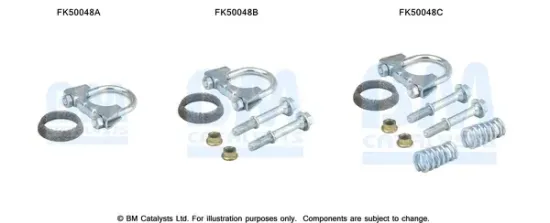 Montagesatz, Abgasrohr BM CATALYSTS FK50048 Bild Montagesatz, Abgasrohr BM CATALYSTS FK50048