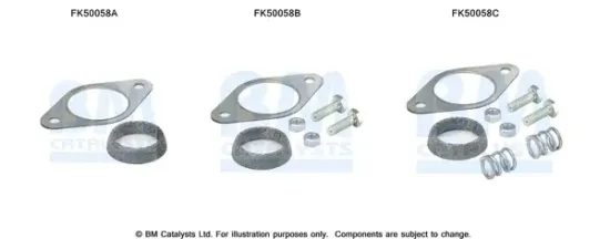 Montagesatz, Abgasrohr BM CATALYSTS FK50058 Bild Montagesatz, Abgasrohr BM CATALYSTS FK50058