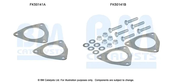 Montagesatz, Abgasrohr BM CATALYSTS FK50141