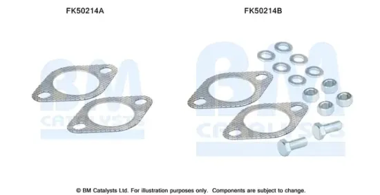 Montagesatz, Abgasrohr BM CATALYSTS FK50214 Bild Montagesatz, Abgasrohr BM CATALYSTS FK50214