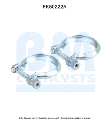 Montagesatz, Abgasrohr BM CATALYSTS FK50222