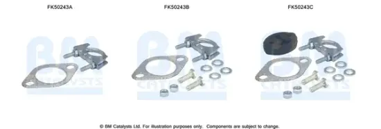 Montagesatz, Abgasrohr BM CATALYSTS FK50243 Bild Montagesatz, Abgasrohr BM CATALYSTS FK50243