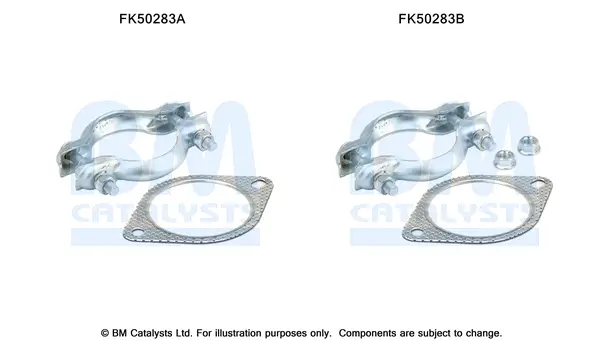 Montagesatz, Abgasrohr BM CATALYSTS FK50283