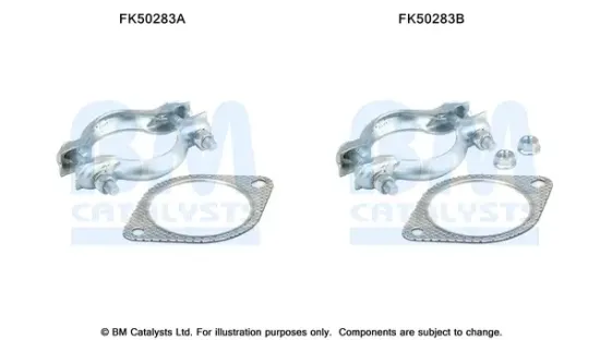 Montagesatz, Abgasrohr BM CATALYSTS FK50283 Bild Montagesatz, Abgasrohr BM CATALYSTS FK50283