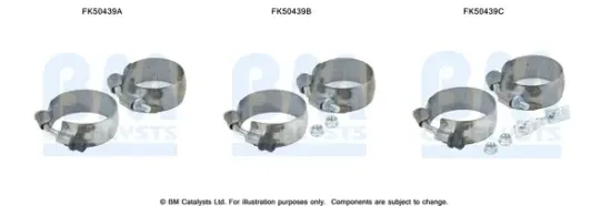 Montagesatz, Abgasrohr BM CATALYSTS FK50439 Bild Montagesatz, Abgasrohr BM CATALYSTS FK50439