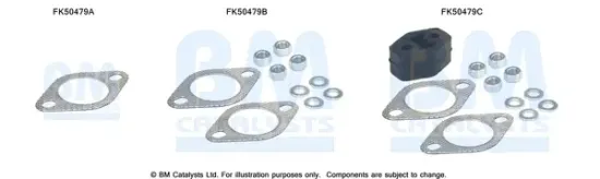 Montagesatz, Abgasrohr BM CATALYSTS FK50479 Bild Montagesatz, Abgasrohr BM CATALYSTS FK50479