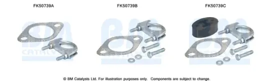 Montagesatz, Abgasrohr Mitte BM CATALYSTS FK50739 Bild Montagesatz, Abgasrohr Mitte BM CATALYSTS FK50739