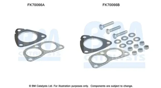 Montagesatz, Abgasrohr BM CATALYSTS FK70066 Bild Montagesatz, Abgasrohr BM CATALYSTS FK70066