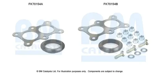 Montagesatz, Abgasrohr BM CATALYSTS FK70154 Bild Montagesatz, Abgasrohr BM CATALYSTS FK70154