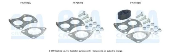 Montagesatz, Abgasrohr vorne BM CATALYSTS FK70179 Bild Montagesatz, Abgasrohr vorne BM CATALYSTS FK70179