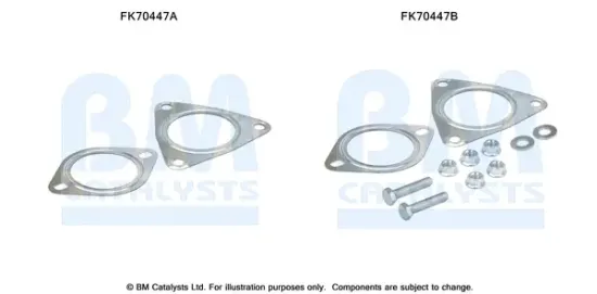 Montagesatz, Abgasrohr BM CATALYSTS FK70447 Bild Montagesatz, Abgasrohr BM CATALYSTS FK70447