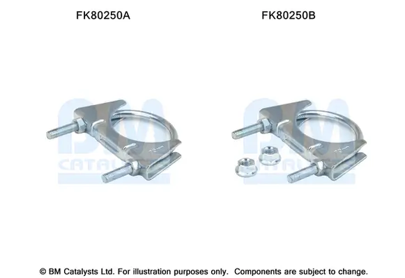 Montagesatz, Katalysator vorne BM CATALYSTS FK80250