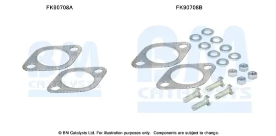 Montagesatz, Katalysator BM CATALYSTS FK90708 Bild Montagesatz, Katalysator BM CATALYSTS FK90708