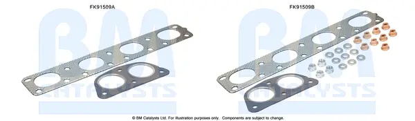 Montagesatz, Katalysator vorne BM CATALYSTS FK91509