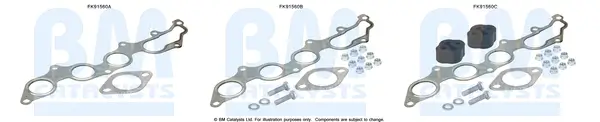 Montagesatz, Katalysator vorne BM CATALYSTS FK91560