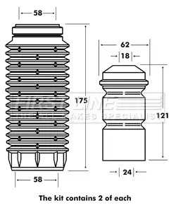 Staubschutzsatz, Stoßdämpfer Hinterachse FIRST LINE FPK7059 Bild Staubschutzsatz, Stoßdämpfer Hinterachse FIRST LINE FPK7059