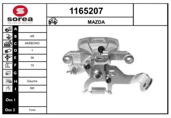 Bremssattel SNRA 1165207 Bild Bremssattel SNRA 1165207