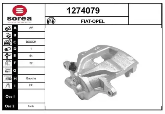Bremssattel SNRA 1274079 Bild Bremssattel SNRA 1274079