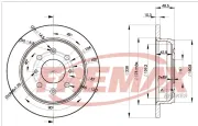 Bremsscheibe Hinterachse FREMAX BD-1703