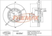 Bremsscheibe FREMAX BD-2067