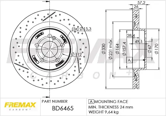 Bremsscheibe FREMAX BD-6465