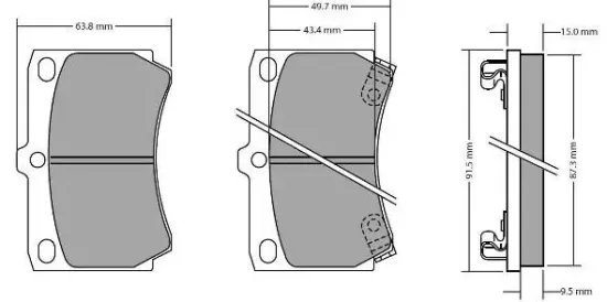 Bremsbelagsatz, Scheibenbremse Vorderachse FREMAX FBP-0300 Bild Bremsbelagsatz, Scheibenbremse Vorderachse FREMAX FBP-0300