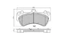 Bremsbelagsatz, Scheibenbremse Vorderachse FREMAX FBP-1356